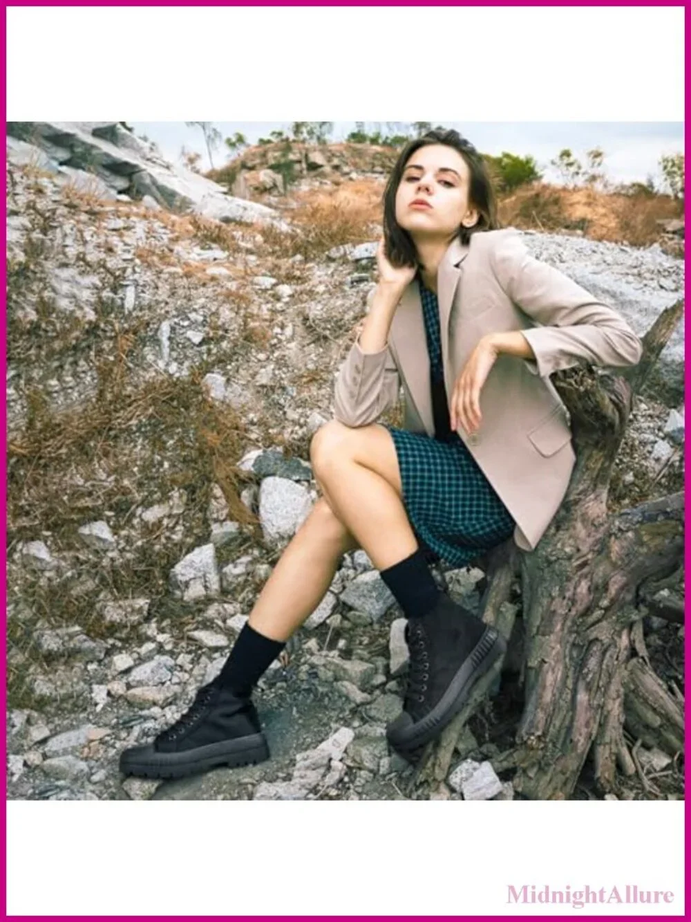 Women's High Top Platform Sneakers Canvas Lace-Up Non-Slip